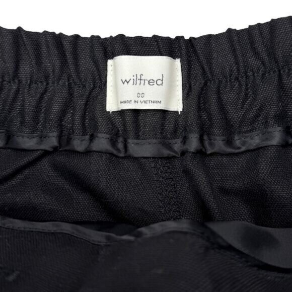 Aritzia Wilfred Fable Linen Short In Black Size 00 - Picture 5 of 7